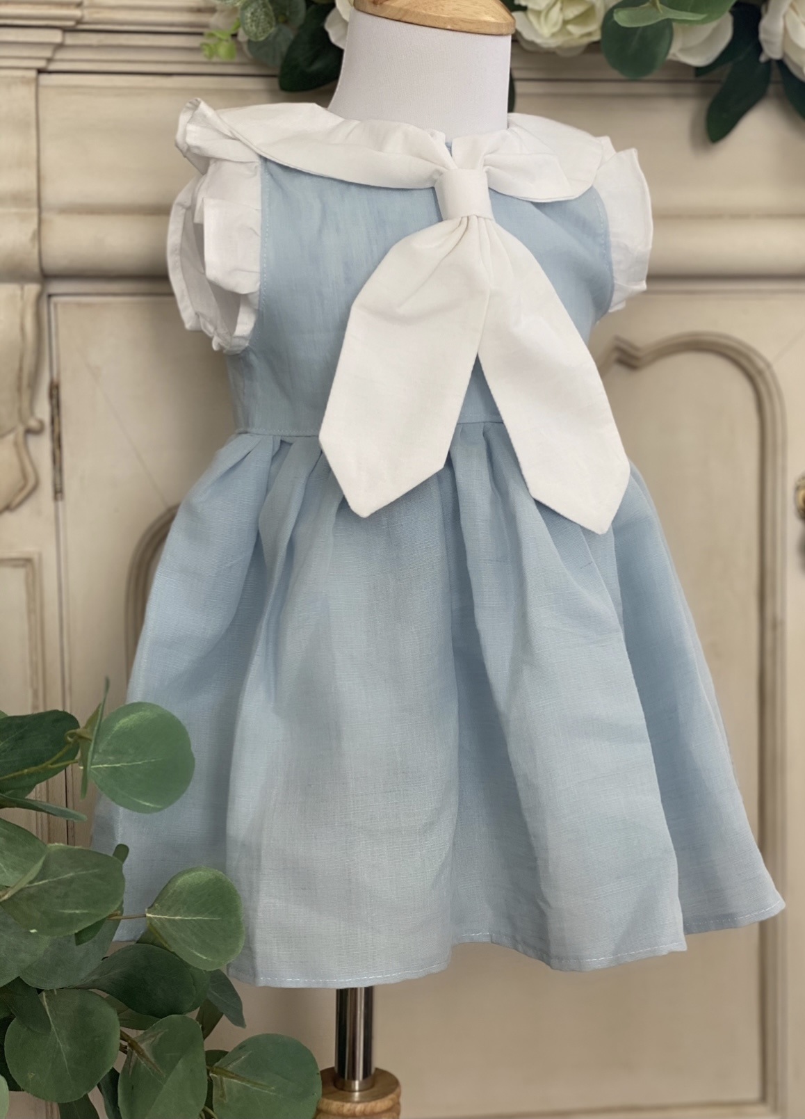 Blue Sailor Dress - My Pretty Little Lady